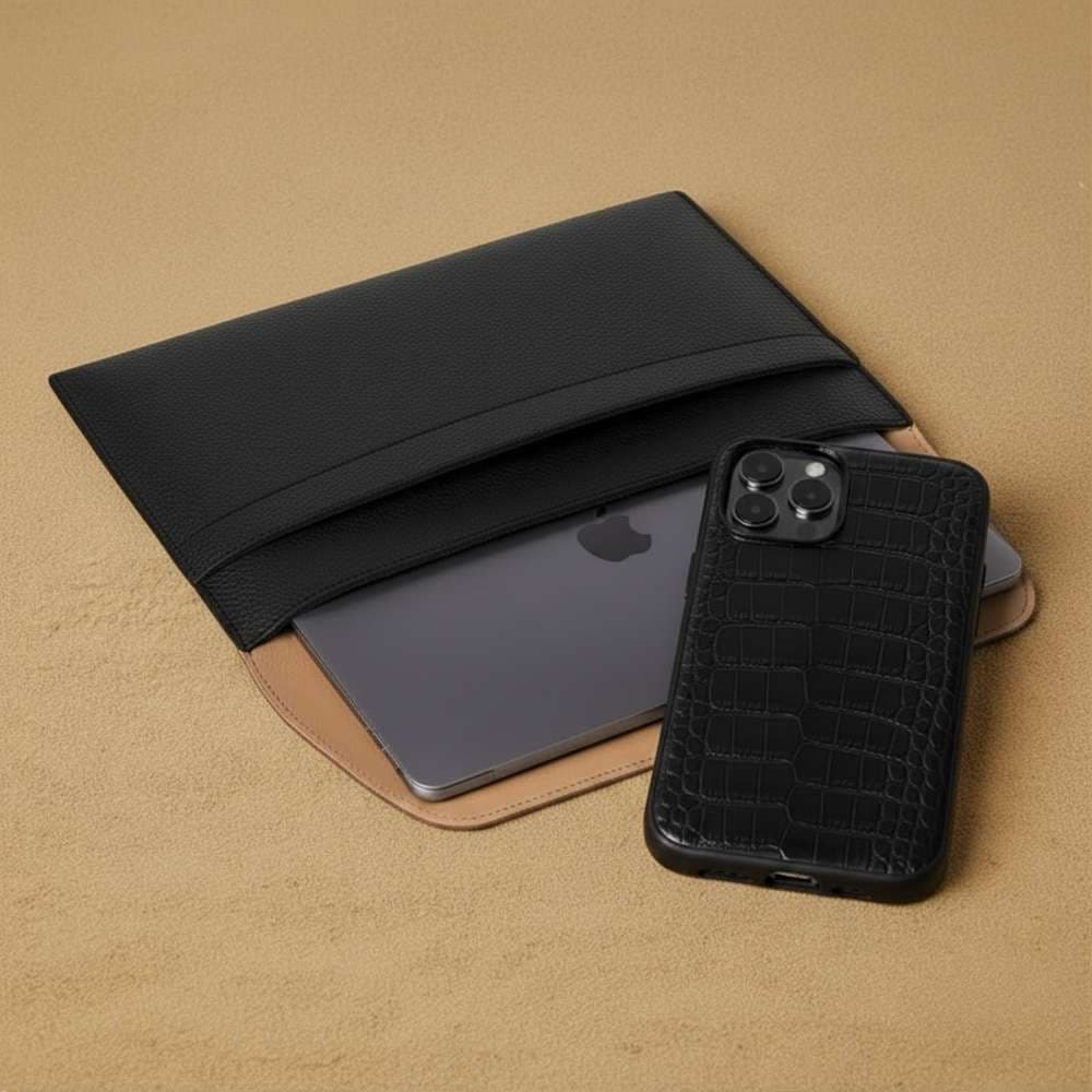 Custom phone and laptop leather case supplier with OEM and ODM production services